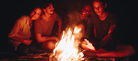 Bonfire Under Stars